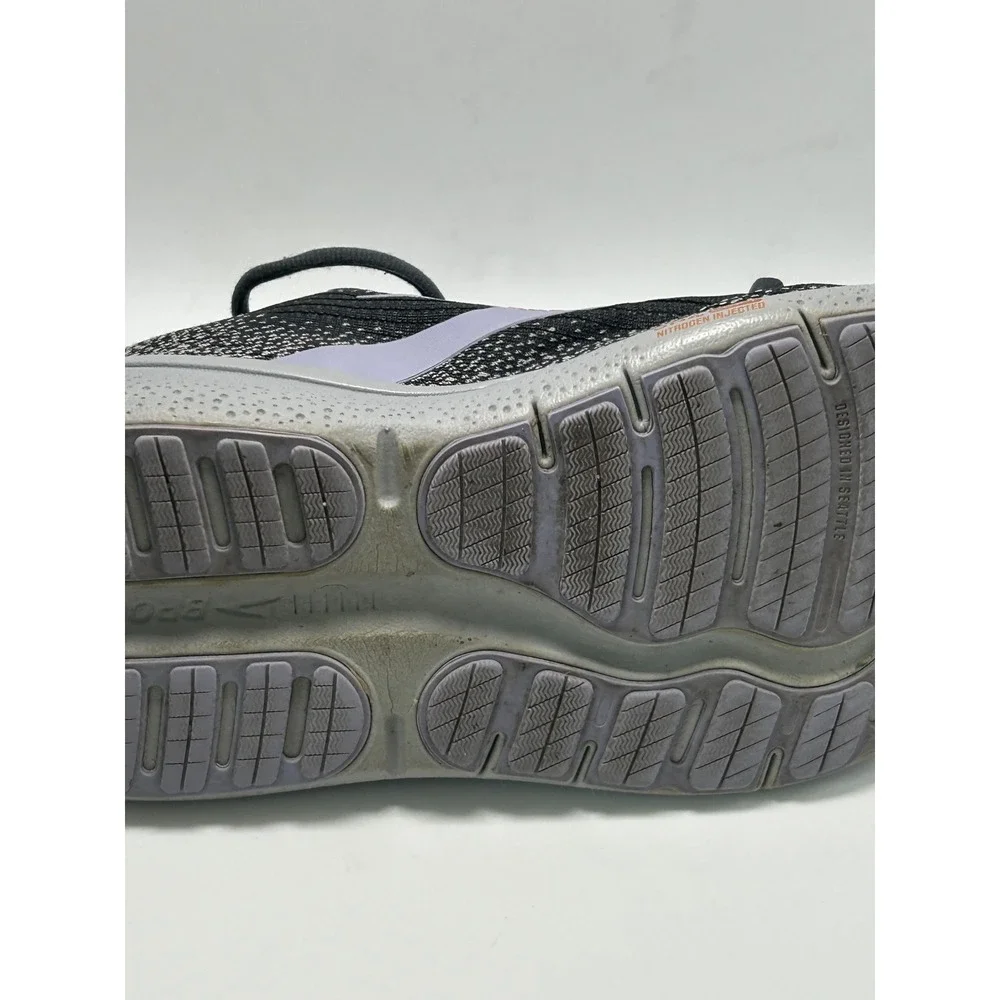 Brooks Ghost Max 2 Running Shoes Womens 7.5 Wide D Black Grey Cushion